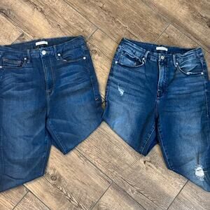 2 PAIRS! Good American Women's Skinny Jeans - Deep Indigo